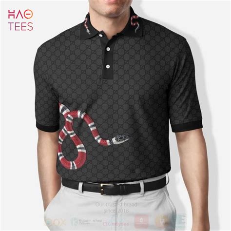 mens gucci polo shirt|gucci polo shirt men snake.